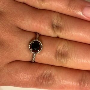 Silver ring.